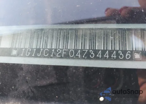 2004 Chevrolet Cavalier z USA, uszkodzony, nr VIN 1G1JC12F047344436